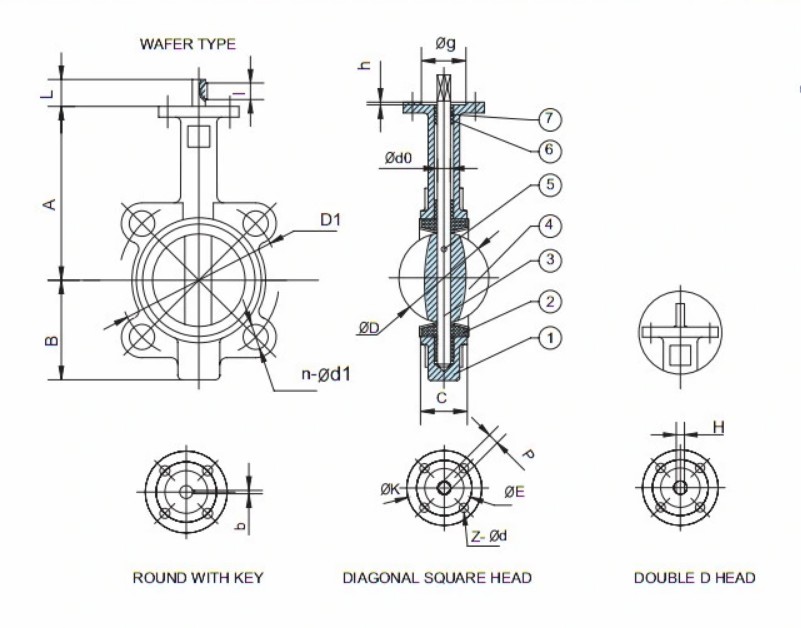 14 inch Butterfly valve wafer price_1