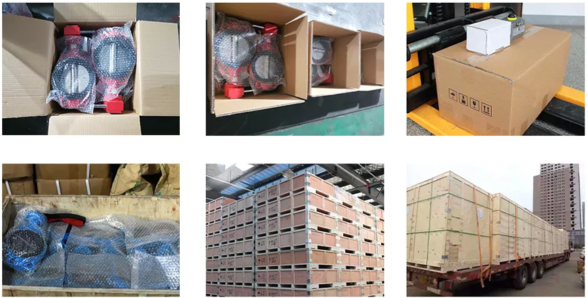 80mm butterfly valve packaing and transportation